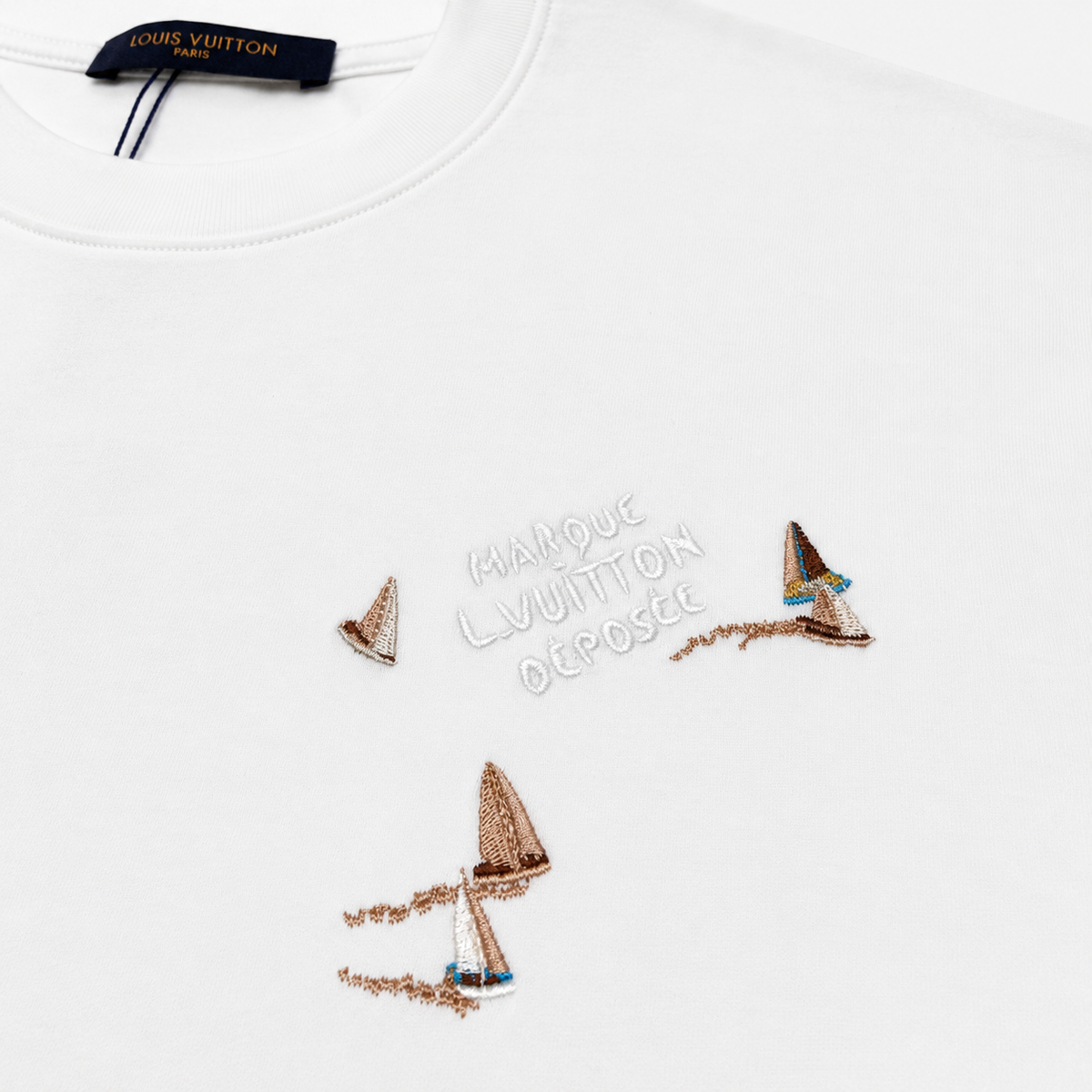 Тениска с бродерия - Louis Vuitton Oversized